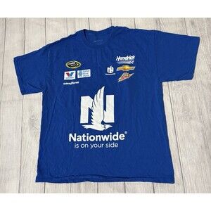 NASCAR Dale Earnhardt Jr. #88 Nationwide Blue Uniform Shirt 2 Sided Size XL
